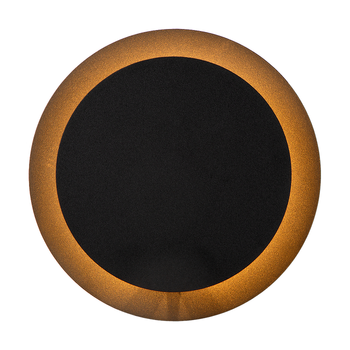 Atmooz Nakai - Ronde Wandlamp - Zwart - LED - 20 x 20 x 9 cm