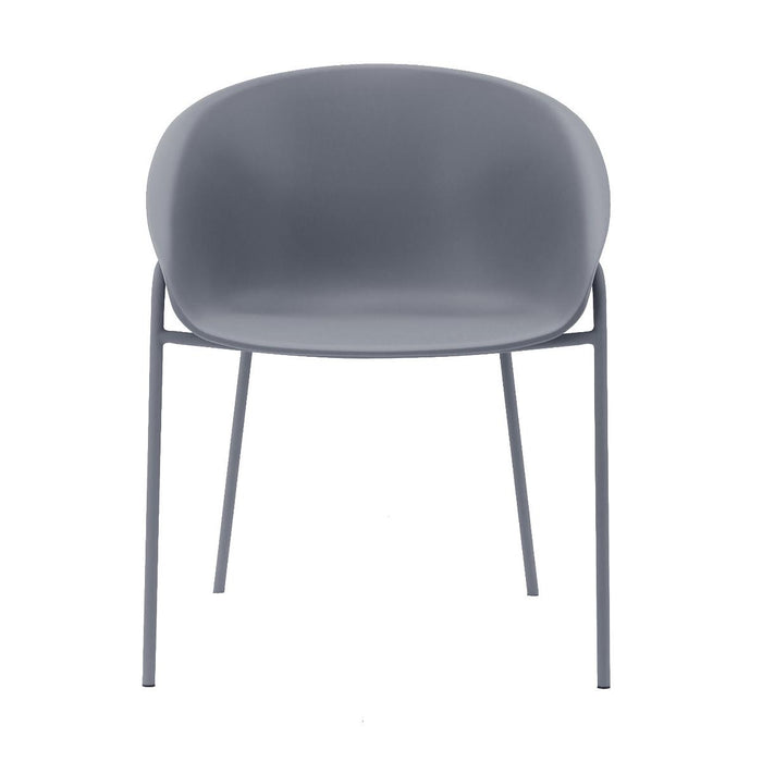 DS4U - Ella kunststof eetkamerstoel - grijs