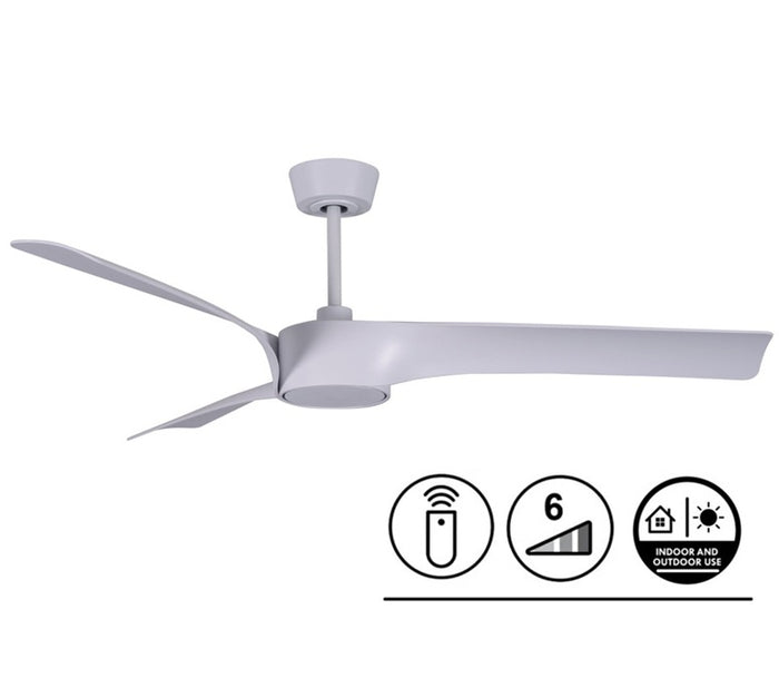 Lucci Air Plafondventilator Line Wit Ø 132cm Incl. Lamp &