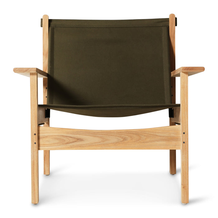 HKliving Explorer Lounger - Army Green