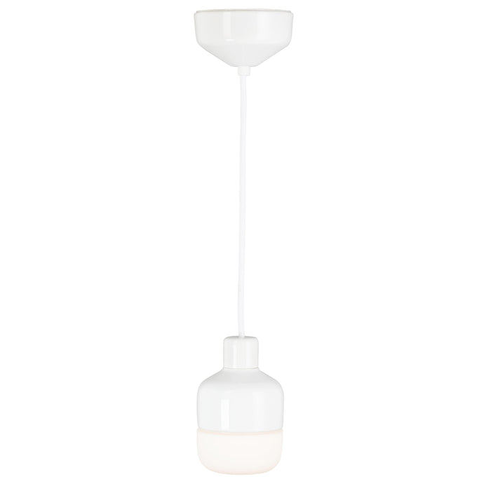 Ifö Electric Ohm hanglamp 100|155 opaal glas IP44 Zwart