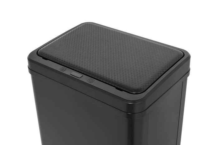 Buccan - Grote prullenbak met bewegingssensor - Zwart - 60 Liter