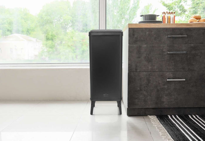 Buccan - Grote prullenbak met bewegingssensor - Zwart - 60 Liter