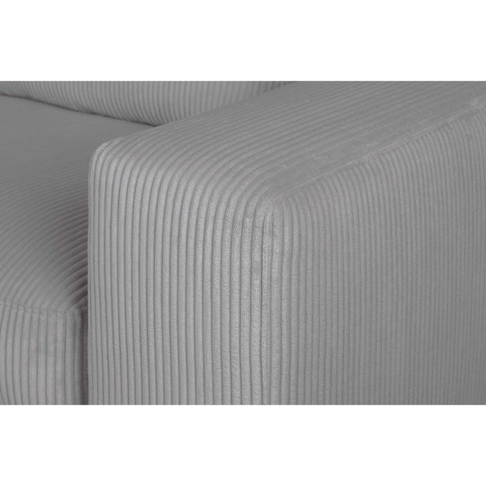 by fonQ Snug 2-zits Hoekbank met Chaise Longue Links - Lichtgrijs