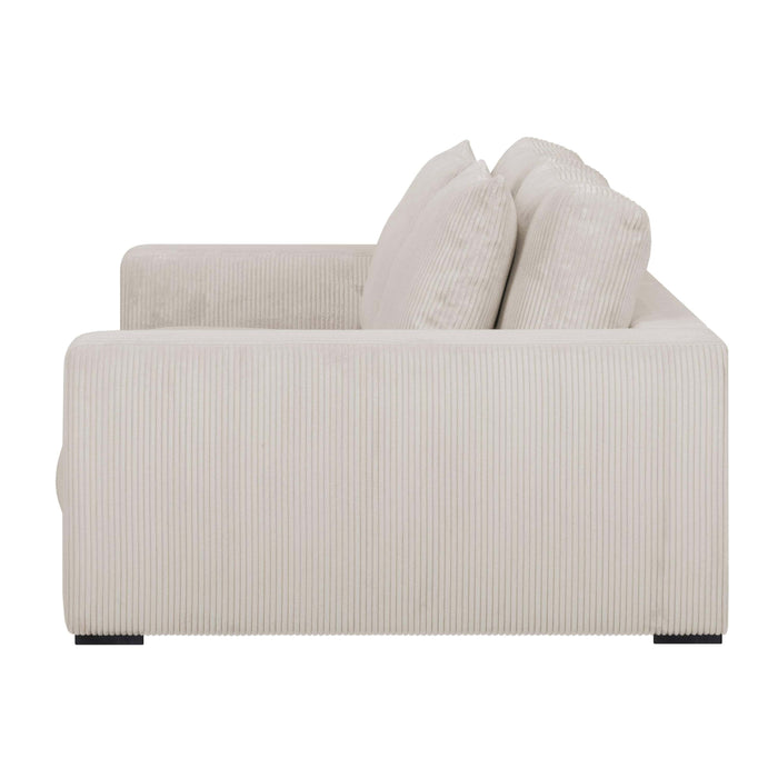 by fonQ Snug 2,5-zitsbank - Rib - Crème