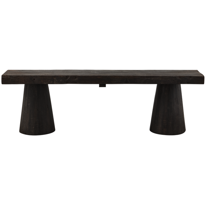 WOOOD Clyde Bankje - Hout - Donkerbruin - 45x150x30