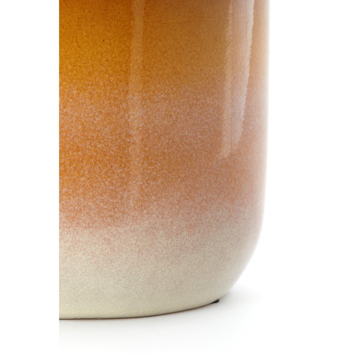 Light&living Bijzettafel Ø34x46,5 cm FRANCA keramiek oker-crème