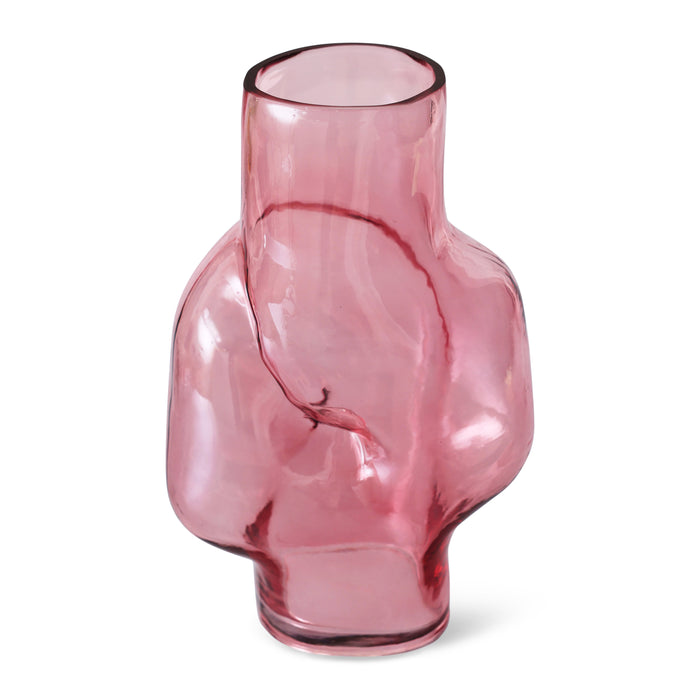 HKliving Gleam Glass Vaas High - Rose