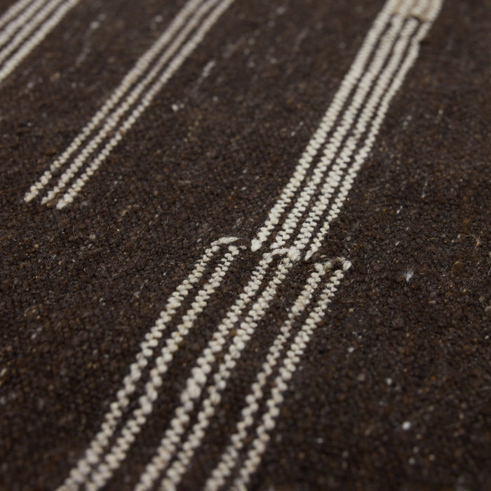 HKliving Striped Woolen Kelim Vloerkleed 150 x 240 cm - Bruin