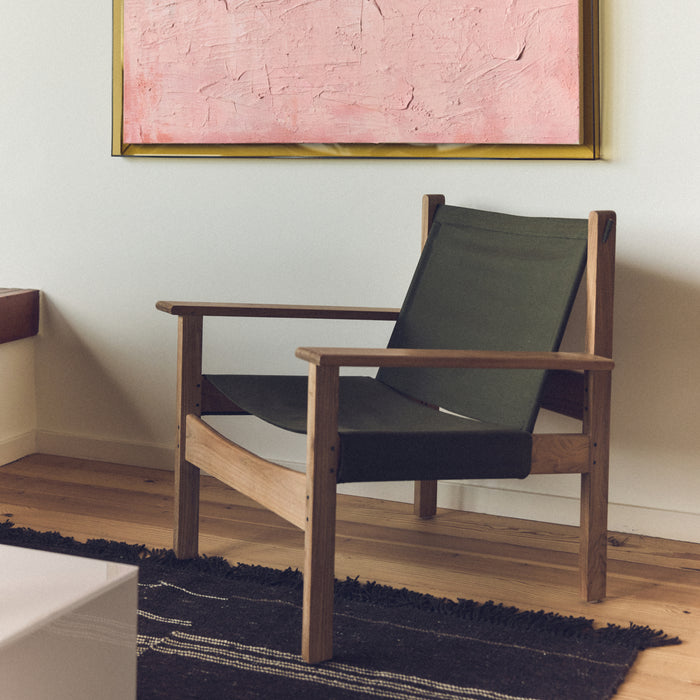 HKliving Striped Woolen Kelim Vloerkleed 150 x 240 cm - Bruin