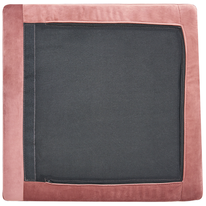 Beliani - EVJA - 1-zitsbank - Roze - Fluweel