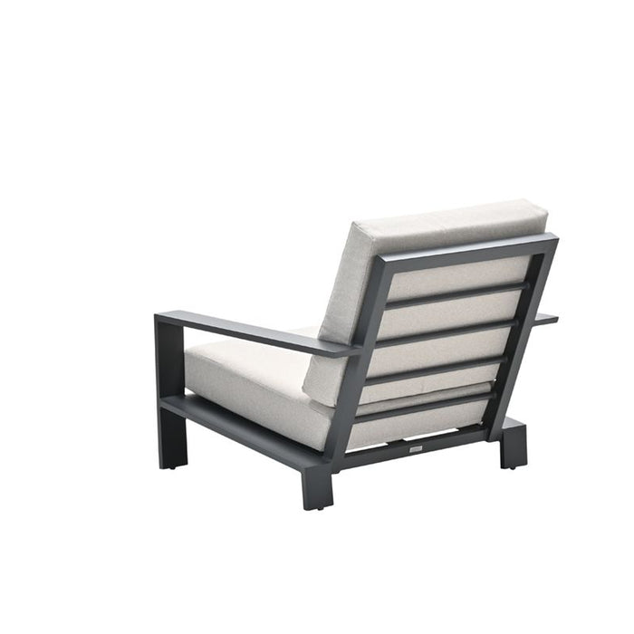 Lincoln lounge fauteuil - carbon black - desert sand