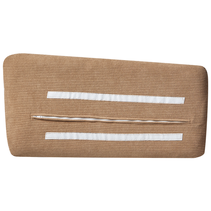 Beliani - LUNNER - Hoekbank - Bruin - Linkszijdig - Corduroy