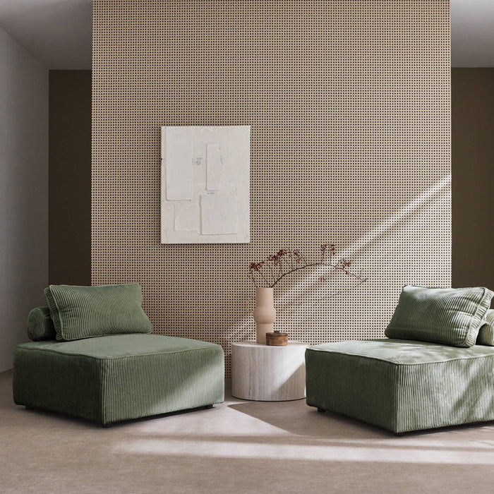 sweeek - Fauteuils corduroy 1 zitplaats (set van 2)