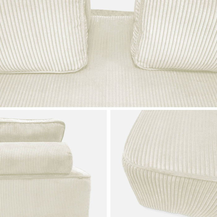 sweeek - Fauteuil in corduroy 2 zitplaatsen