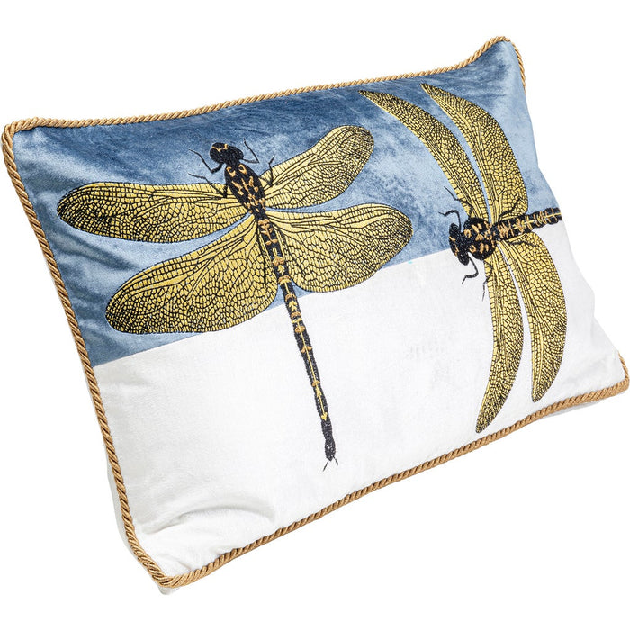 Kare Kussen Glitter Dragonfly White 50x30cm