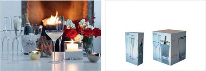 L.S.A. - Savoy Champagne Glas 250 ml Set van 2 Stuks