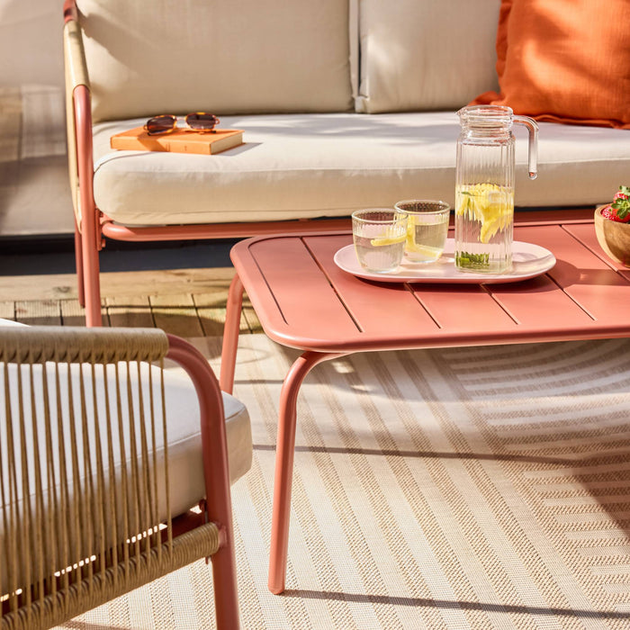 sweeek - Loungeset van staal, 4 personen