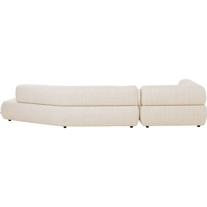 Hoekbank Bow links creme Kare Design