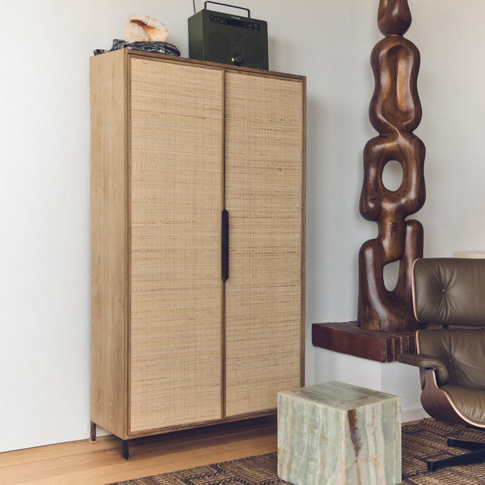 HKliving Pioneer Opbergkast - Rattan