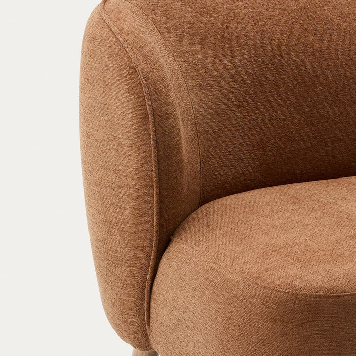 Kave Home Ulit Fauteuil - Chenille - Terracotta
