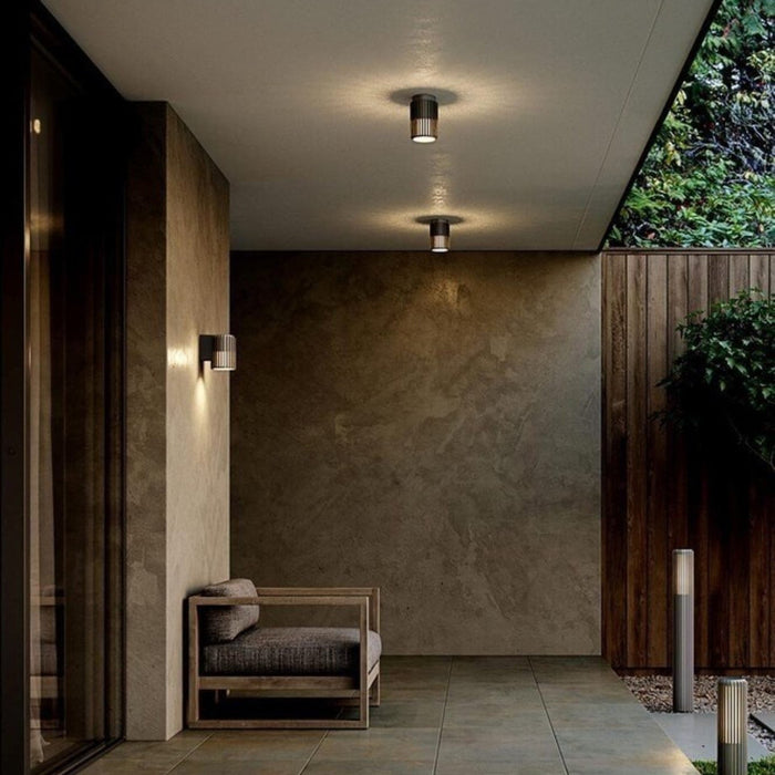 Nordlux Buitenlamp Aludra seaside paal H 45 cm bruin metallic