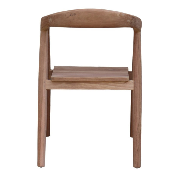 DÉJA Living - Tuinstoel - Naturel Teakhout - Zithoogte 43cm - Lennox - Set van 2