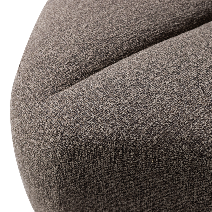 WOOOD Mojo Eetbankje Hoek Met Rugleuning - Bouclé - Bruin Melange