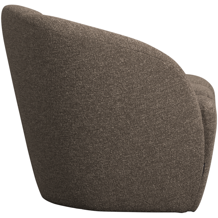 WOOOD Mojo 2-Zits Bankje Links - Bouclé - Bruin Melange - 73x112x77