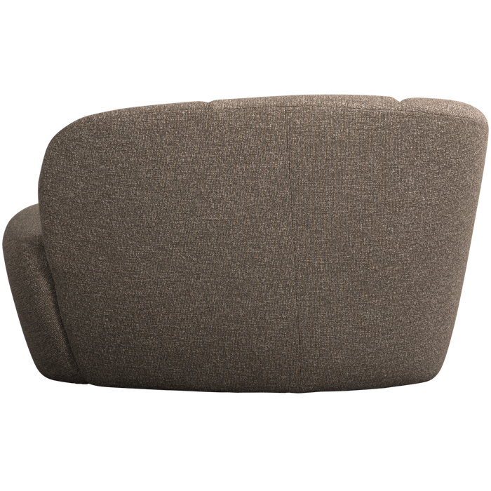 WOOOD Mojo 2-Zits Bankje Links - Bouclé - Bruin Melange - 73x112x77