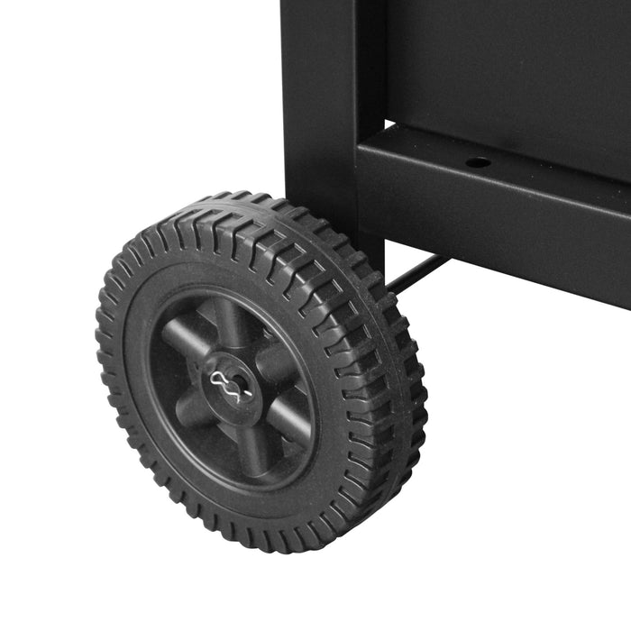 sweeek - Plancha gas 2 branders inox 5kW met trolley