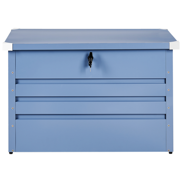 Beliani - CEBROSA - Kussenbox - Blauw - 300 l - Staal