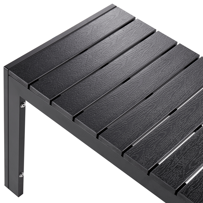 Beliani - NARDO - Tuinset voor 6 - Zwart|Zwart - Kunsthout