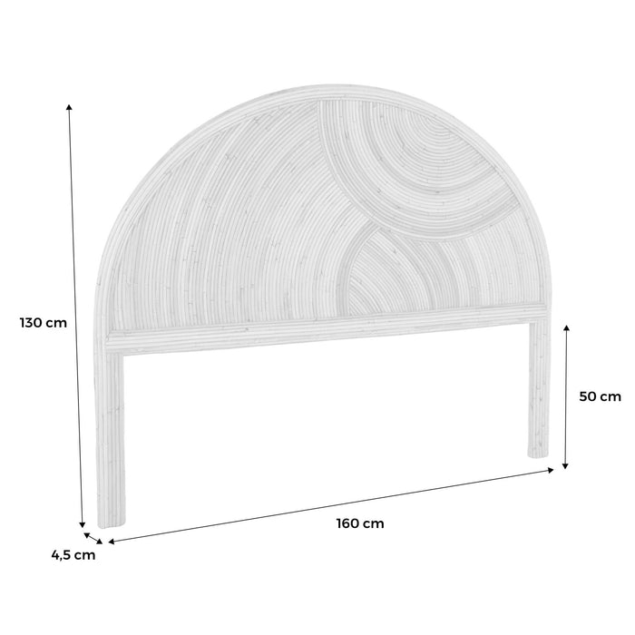 sweeek - Natuurlijk rotan hoofdbord