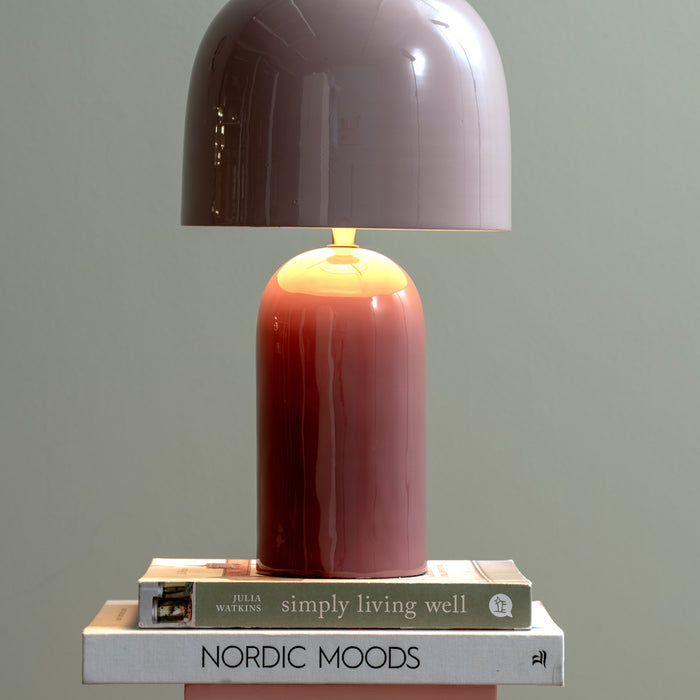 Leitmotiv - Tafellamp Rico - Dark mauve & soft lavender