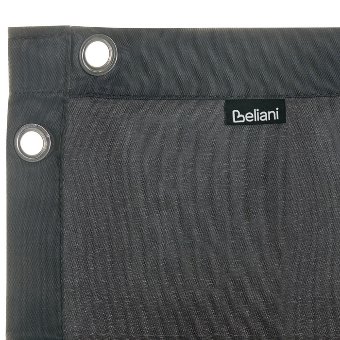 Beliani - VIMINO - Tuinpaviljoen - Donkergrijs - Staal