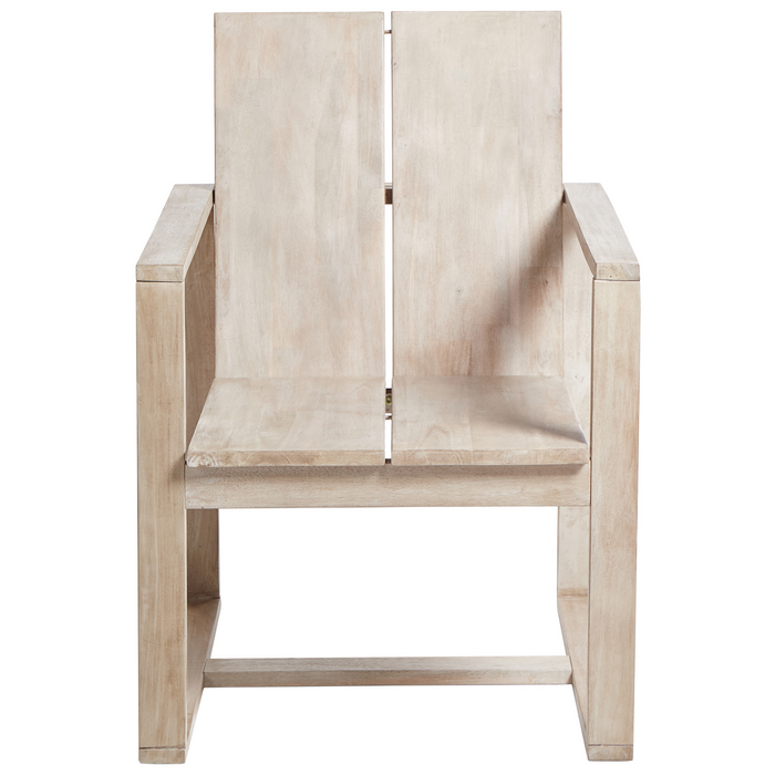 Beliani - AZZANELLO - Tuinstoel set van 2 - Gebroken wit - Acaciahout