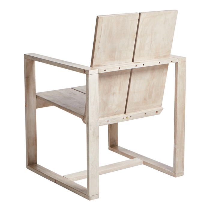 Beliani - AZZANELLO - Tuinstoel set van 2 - Gebroken wit - Acaciahout