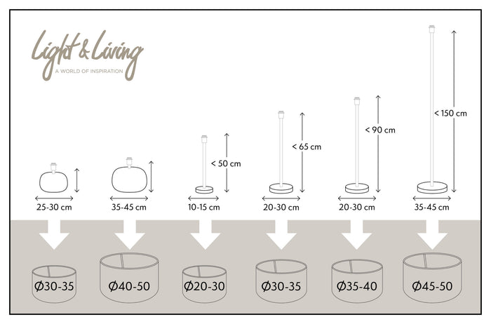 Light & Living Tafellamp Liva|Velours - Zwart|Blauw - Ø35x69cm