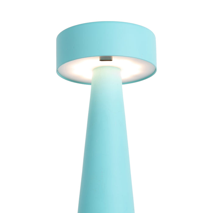 Leitmotiv - Tafellamp Mini LED Ring - Turquoise blue