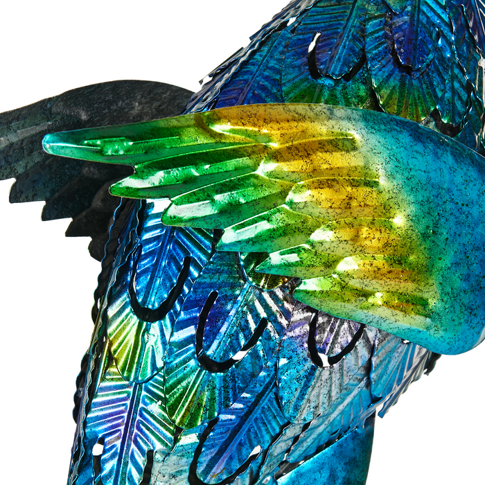 Beliani - PEACOCK - Decofiguur - Blauw - Metaal