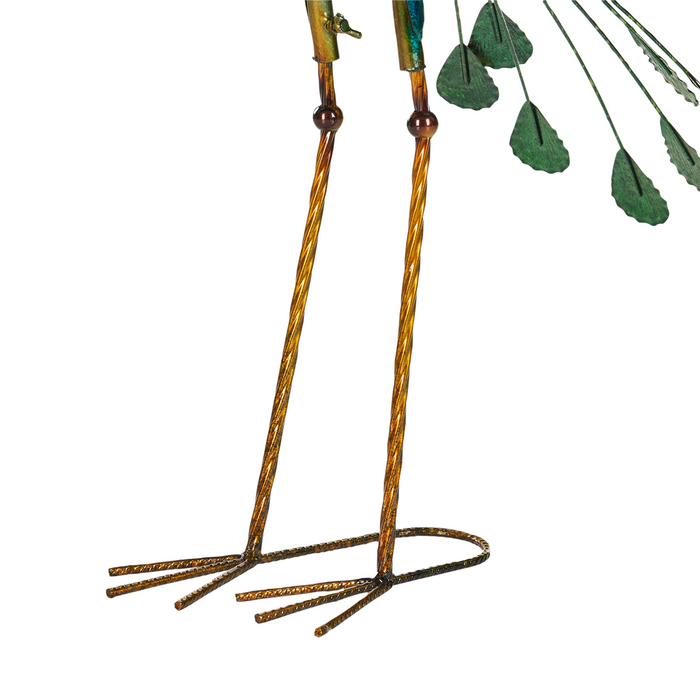 Beliani - PEACOCK - Decofiguur - Blauw - Metaal