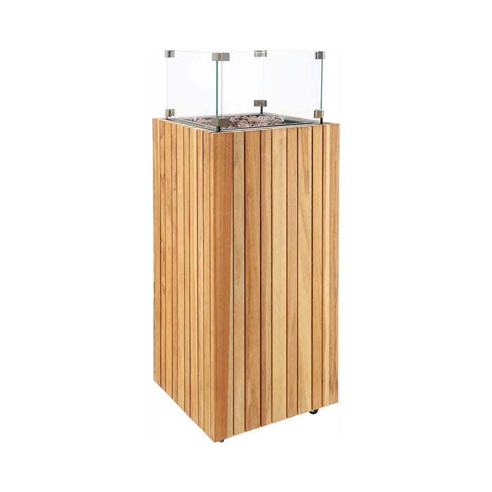 Cosi Fires Cosipillar square sfeerhaard - teak