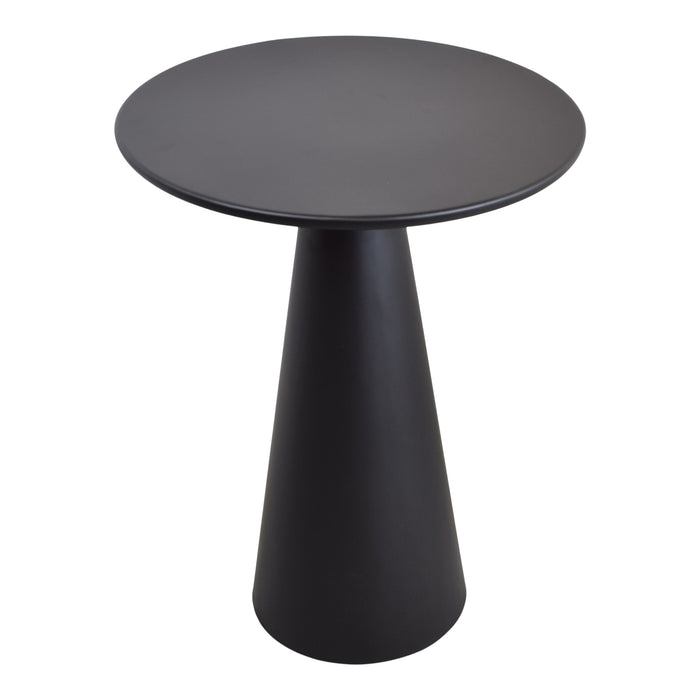 LOFT42 Bijzettafel Ferry trompetvoet - Metaal - Zwart - 60x44