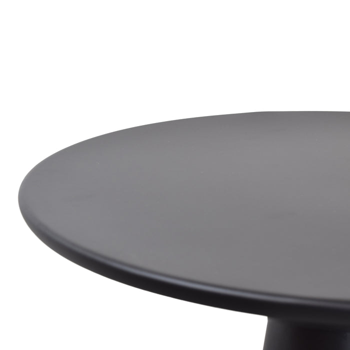 LOFT42 Bijzettafel Ferry trompetvoet - Metaal - Zwart - 60x44