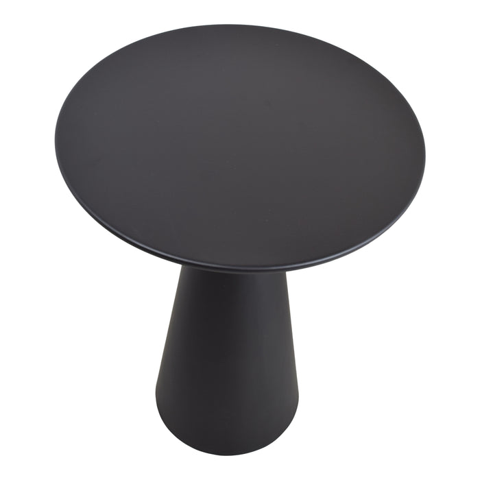 LOFT42 Bijzettafel Ferry trompetvoet - Metaal - Zwart - 60x44