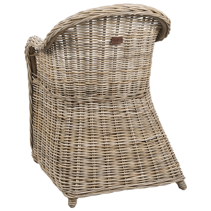 Beliani - SUSUA II - Tuinstoel set van 2 - Lichtbeige - Rotan