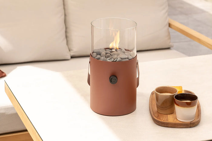 Cosiscoop terra brown - Original - gaslantaarn met gaspatroon