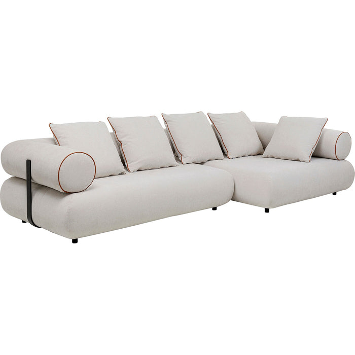 Hoekbank Splendido creme rechts Kare Design