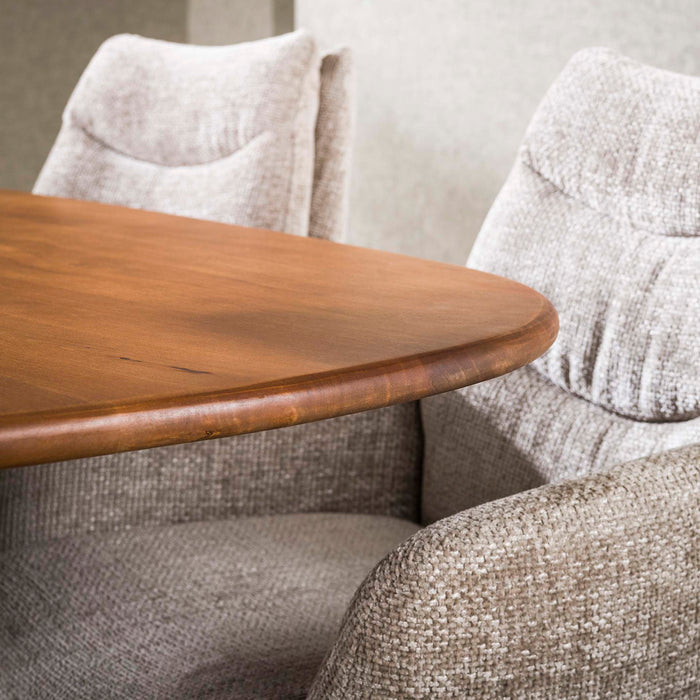 Giga Meubel - Eettafel - Deens Ovaal - 180cm - Mangohout - Cliff